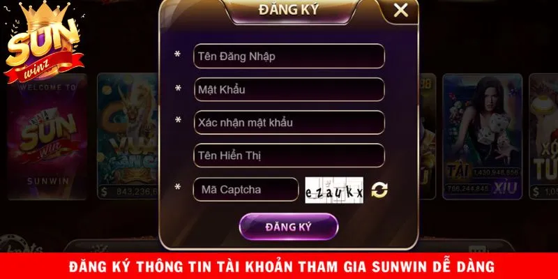 Mở tài khoản Sunwin để cá cược nổ hũ